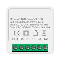 Mini Interruptor Smart WiFi 16A - Controle de 2 Vias com Tuya, Alexa e Google