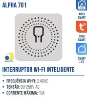 Mini Interruptor Wifi Inteligente 1 Canal App Tuya Alpha701 Aitek