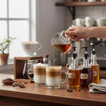 Mini Jarra Dosadora Vidro Prisma 100ml Com Alça Precisão