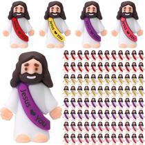 Mini Jesus Figures Bememo, 100 peças, presente de Páscoa Jesus Loves You