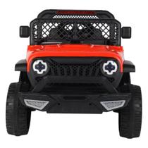 Mini jipe eletrico adventure v12 infantil vermelho 12v