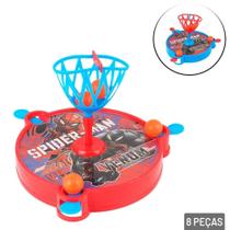 Mini Jogo de Basquete 8 Peças Homem Aranha Color
