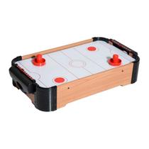 Mini Jogo De Mesa Air Hockey Portátil Completa C/ Marcador Hóquei Em Madeira À Pilha Game - Original