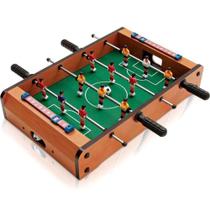 Mini Jogo Mesa De Pebolim Totó Com 12 Jogadores Placar E Bolas C101