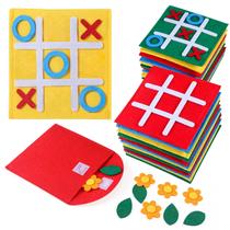 Mini jogos de tabuleiro Tic Tac Toe SRENJU SINU para crianças, pacote com 12