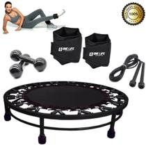 Mini Jump + Corda + Caneleira 5 kg + Halter 2 kg