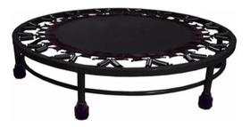 Mini Jump Profissional Preto 32 Molas Com Aro De Reforço