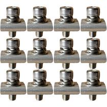 Mini Junção P/ Perfil Estrutura De Painel Solar - 12 Peças Mini Junção P/ Perfil Estrutura De Painel Solar - 12 Peças
