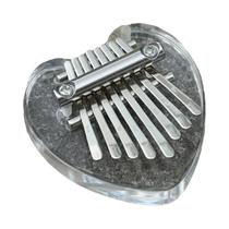 Mini Kalimba 8 Teclas Arco-Íris - Piano de Polegar em Cristal Acrílico