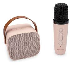Mini Karaoke E Microfone Rosa Imaginarium