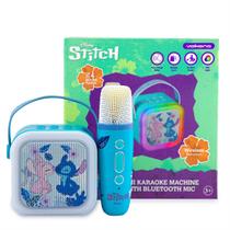 Mini Karaokê Infantil Caixa De Som Stitch Disney Bluetooth Sem Fio