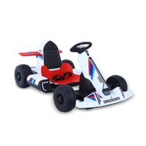 Mini Kart Elétrico Infantil 12v Com Controle Remoto Cor Branco