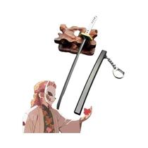 Mini Katana De Demon Slayer Em Liga Metálica, Chaveiro Em Tamanho Real, Espada Samurai Japonesa,