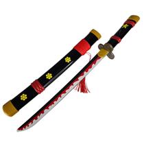 Mini Katana Polímero Enma Black Zoro One Piece Decorativa Colecionável Geek