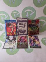 MINI KIT CARDS - DRAGON BALL Z, GT, SUPER - Cards Figurinhas brincadeira de Bater Bafo - 10 Pacotes (40 cards)