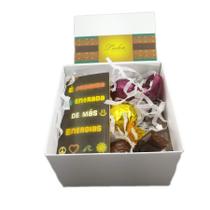 Mini Kit Chocolates Sortidos Presente Criativo com Boas Energias Aniversário - Lieben Chocolates Finos