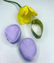 Mini Kit Cortador E Frisador Tulipa Lisa Para Bolo