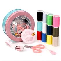 Mini Kit Costura Portátil com 31 Peças Lata Alúmínio