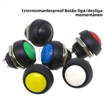 Mini Kit de 6 Interruptores Redondos à Prova d'Água 12mm - Botão de Pressão Momentâneo