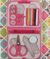 Mini kit de costura portátil rosa - Kit Costura
