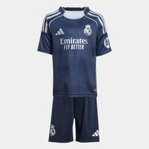 Mini Kit Infantil Real Madrid Away 25/26 s/n Torcedor Adidas