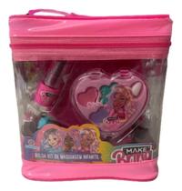 Mini Kit Maquiagem Infantil Batom Gloss Meninas Make Brinq - Polibrinq