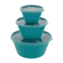 Mini Kit - Org. Multiúso Redondo 3 pçs - AZUL HARMONIA