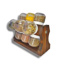 Mini Kit Temperos Giratório 12 Potes 120ml