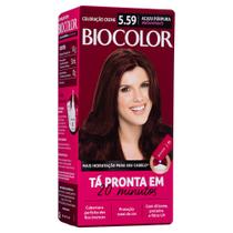 Mini Kit Tintura Creme Biocolor Acaju Púrpura Deslumbrante 5.59
