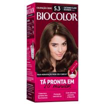 Mini Kit Tintura Creme Biocolor Castanho Claro Dourado 5.3 Mini Kit Tintura Creme Biocolor Castanho Claro Dourado 5.3