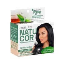 Mini Kit Tintura Suave Natucor 1.0 Preto Natural - Embelleze