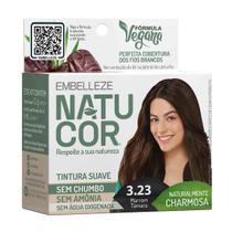 Mini Kit Tintura Suave Natucor 3.23 Marrom Tâmara - Embelleze