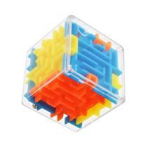 Mini Labirinto 3D Transparente - Cubo Mágico Quebra-Cabeça de Velocidade