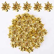 Mini laços de presente Iceyyyy, 200 peças de adesivo dourado de 2,5 cm Mini laços de presente Iceyyyy, 200 peças de adesivo dourado de 2,5 cm