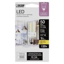 Mini lâmpada de candelabro LED elétrica Feit 4,5 W 120 V branca quente