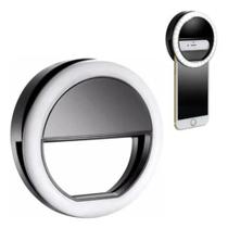 Mini lampada de led selfie ring light preto Mini lampada de led selfie ring light preto