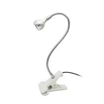 Mini Lâmpada Led USB De Mesa Com Clipe Flexível UV Para Unhas Modelo:Branco Mini Lâmpada Led USB De Mesa Com Clipe Flexível UV Para Unhas Modelo:Branco