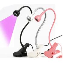 Mini Lâmpada Led USB De Mesa Com Clipe Flexível UV Para Unhas Mini Lâmpada Led USB De Mesa Com Clipe Flexível UV Para Unhas