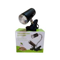Mini Lâmpada Uva/uvb 25w 3.0 + Aquecimento + suporte de grampo
