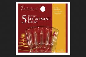Mini lâmpadas transparentes de 2,5 V de substituição, pacote com 5 Mini lâmpadas transparentes de 2,5 V de substituição, pacote com 5