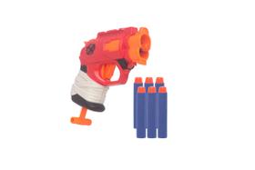 Mini lançador Brinquedo Lança 06 Dardos Hero Vermelha - Tapuzim