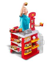 Mini Lanchonete Hamburgueria Fast Food Mercadinho Infantil Menino Menina - Magic Toys