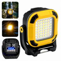 Mini Lanterna 8 Cores Base Magnética Potente Recarregável Led Portátil Lampião Trabalho Camping Mini Lanterna 8 Cores Base Magnética Potente Recarregável Led Portátil Lampião Trabalho Camping