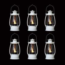 Mini lanterna branca Reperla, decorativa, 6 peças para o Natal no inverno Mini lanterna branca Reperla, decorativa, 6 peças para o Natal no inverno