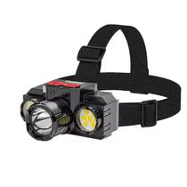 Mini Lanterna Cabeça Gold Sports Leds Cob RecarregáveL Usb A Prova de Água 3 Modos de Iluminação