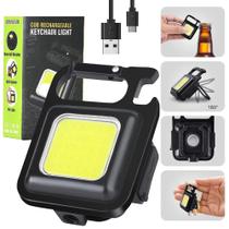 Mini Lanterna Chaveiro Portátil Usb Abridor Garrafas 4 UNIDADES