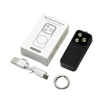 Mini Lanterna De Chaveiro USB Recarregável 500mAh Luz De Trabalho Portátil Com Dispositivo De Alerta