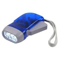 Mini Lanterna Dinamo Pressão Gerador Manual Iluminação 3 Led sem uso de bateria