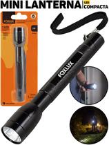 Mini Lanterna LED Foxlux Alumínio Portátil Luz Branca Potente Bolsa Carro Emergência Mini Lanterna LED Foxlux Alumínio Portátil Luz Branca Potente Bolsa Carro Emergência