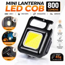 Mini Lanterna LED Portátil Recarregável USB 3 Modos de Luz com Chaveiro e Abridor de Garrafas Compacta Multifuncional Mini Lanterna LED Portátil Recarregável USB 3 Modos de Luz com Chaveiro e Abridor de Garrafas Compacta Multifuncional